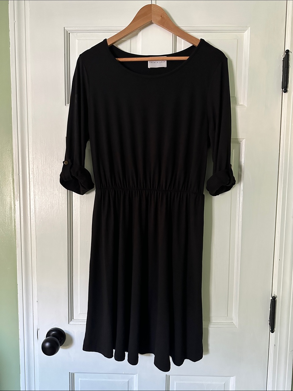 French Grey - Murphy Brushed Knit Dress Black